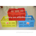 collapsible plastic crate with handle